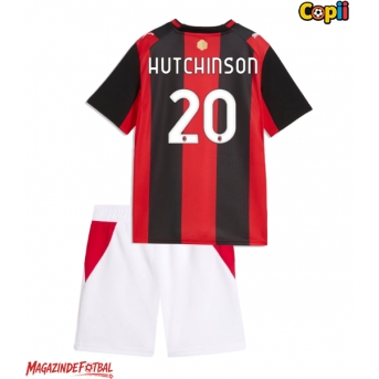 AC Milan Omari Hutchinson #20 Echipament de Fotbal Replică 2026-27 Copii Acasa (+ Șorturi)